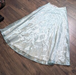 NWT Scala Glamorous Light Blue A-Line Maxi/Midi Mermaidcore Ballet Skirt Medium